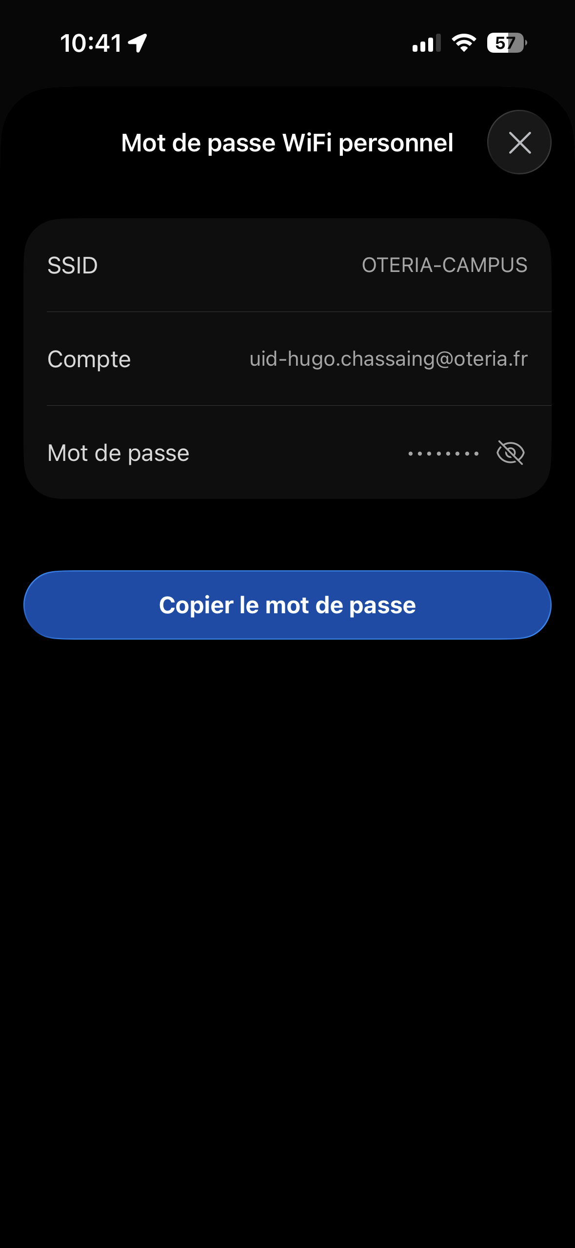 Connexion au réseau Wi-Fi du campus